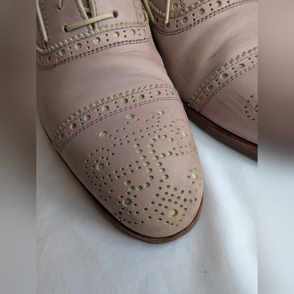 Fluevog Gateway Brandenburg pink brogue real leather size 5 - Picture 4 of 10